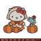 Hello kitty pumpkin Embroidery Design, Hello kitty Embroidery, Embroidery File, Anime Embroidery, Digital download.jpg