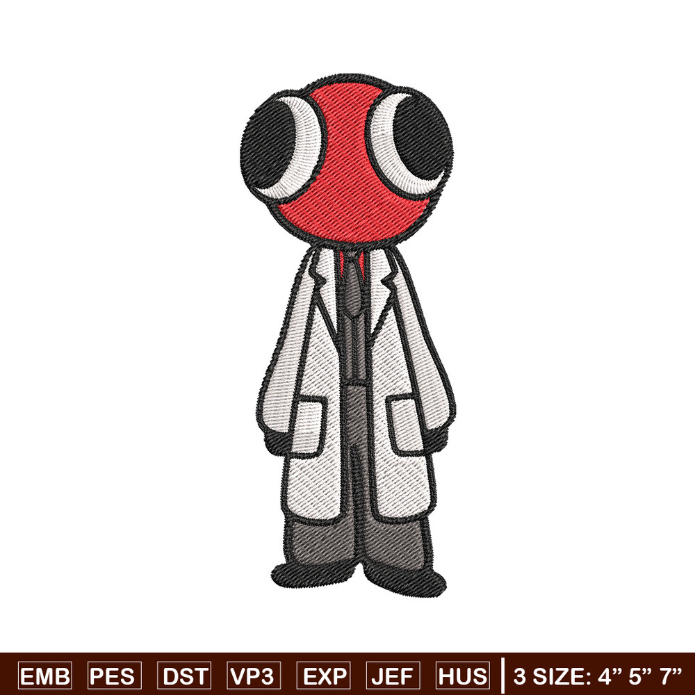 Red Rainbow Embroidery Design, Rainbow Friends Embroidery, Embroidery File, Anime Embroidery, Digital download.jpg