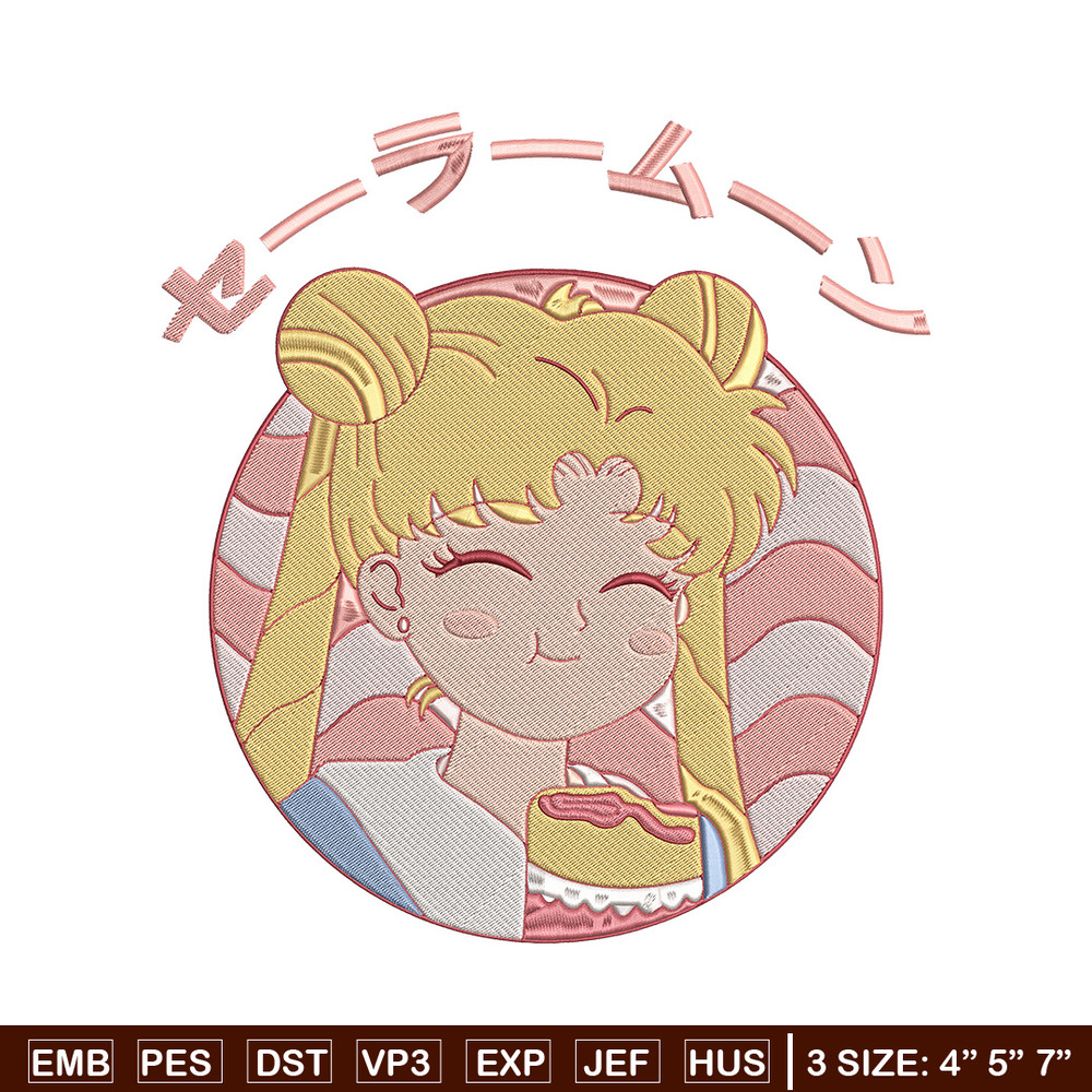 Sailor chibi Embroidery Design,Sailor moon Embroidery, Embroidery File, Anime Embroidery, Anime shirt, Digital download.jpg