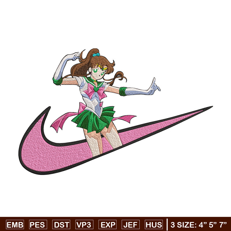 Sailor Jupiter Embroidery Design, Sailor moon Embroidery, Embroidery File, Nike Embroidery, Anime shirt,Digital download.jpg