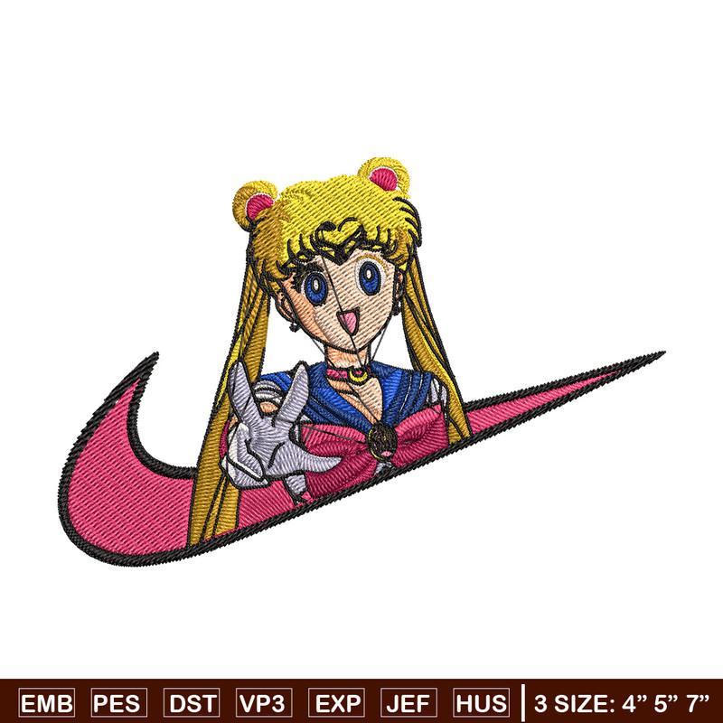 Sailor Moon Embroidery Design, Sailor Moon Embroidery,Embroidery File, Nike Embroidery, Anime shirt, Digital download.jpg