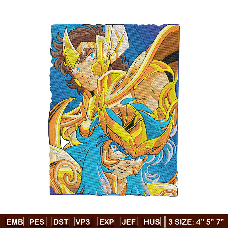 Saint Seiya Embroidery Design, Saint Seiya Embroidery, Embroidery File, Anime Embroidery, Anime shirt, Digital download.jpg