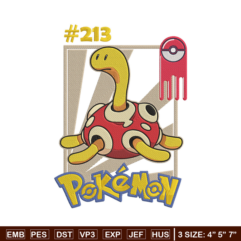 Shuckle Embroidery Design, Pokemon Embroidery, Embroidery File, Anime Embroidery, Anime shirt, Digital download..jpg