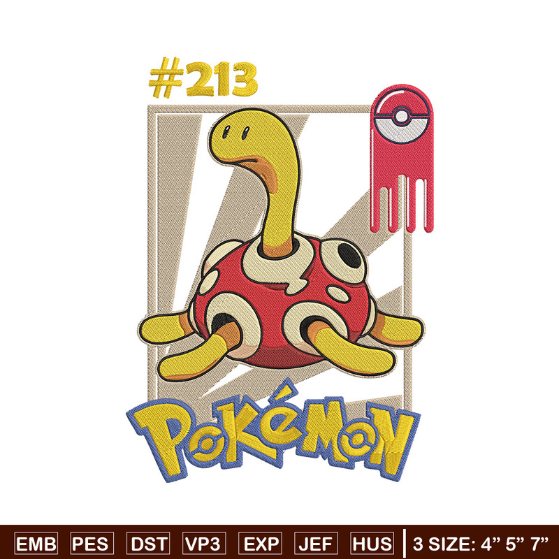 Shuckle Embroidery Design, Pokemon Embroidery, Embroidery File, Anime Embroidery, Anime shirt, Digital download..jpg