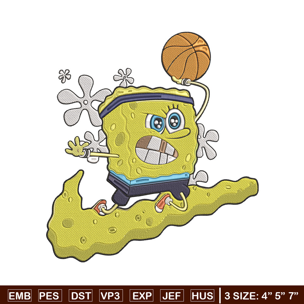 Spongebob nike Embroidery Design, Spongebob Embroidery, Embroidery File, Nike Embroidery, Anime shirt, Digital download.jpg