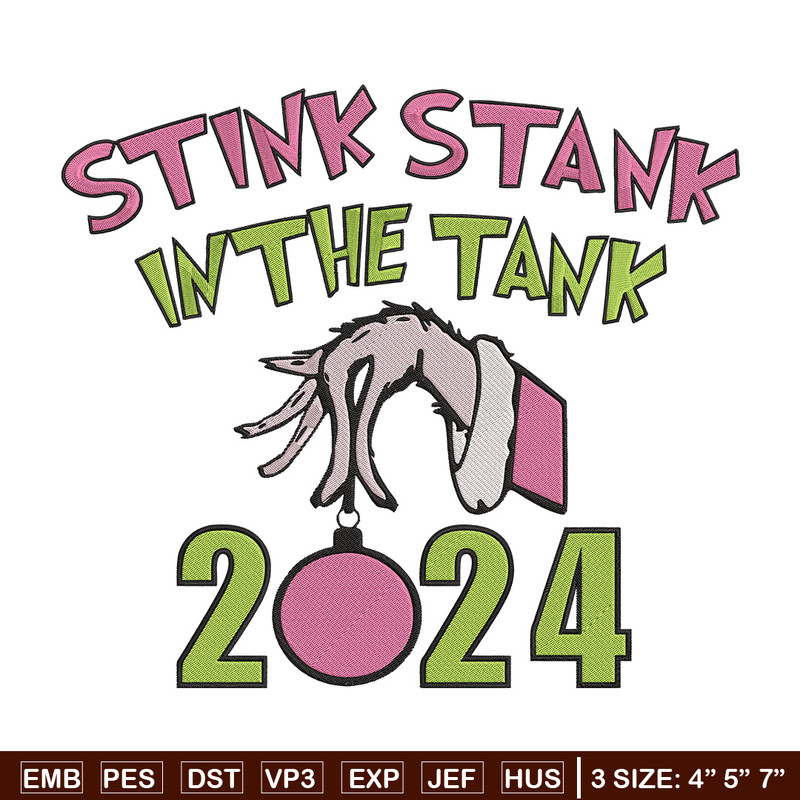 Stink stank Embroidery Design, Grinch Embroidery, Embroidery File, Chrismas Embroidery, Anime shirt, Digital download..jpg