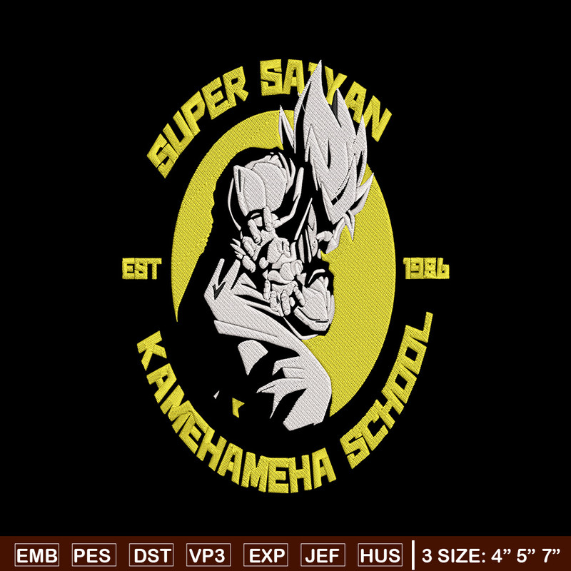 Super saiyan Embroidery Design, Dragonball Embroidery, Embroidery File, Anime Embroidery, Anime shirt, Digital download.jpg