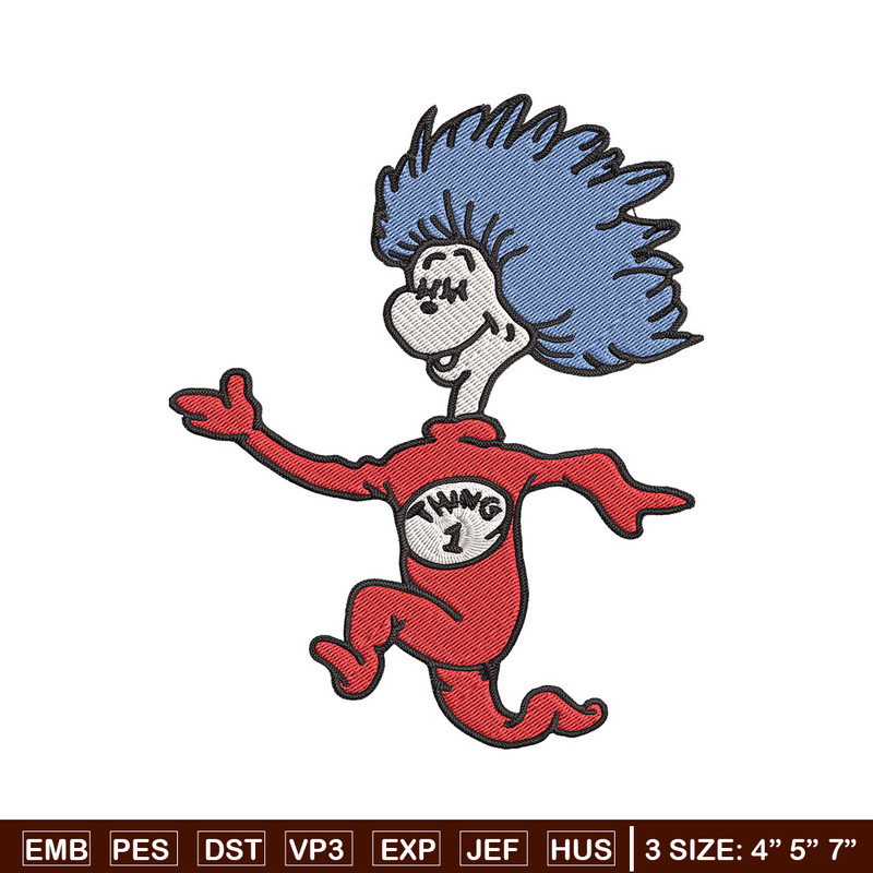 Thing 1 Embroidery Design, Dr seuss Embroidery, Embroidery File, logo shirt, Embroidery design, Digital download.jpg