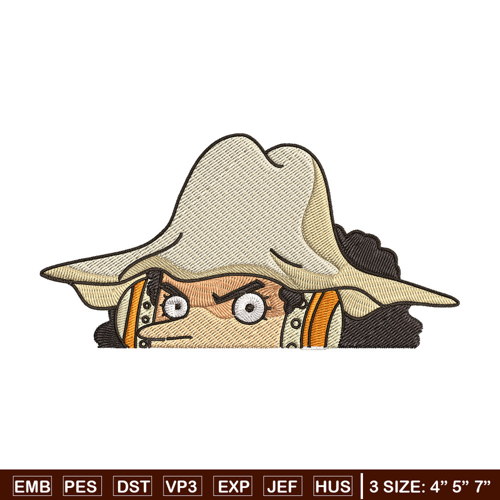 Usopp Peeker Embroidery Design, One piece Embroidery, Embroidery File, Anime Embroidery, Anime shirt, Digital download.jpg