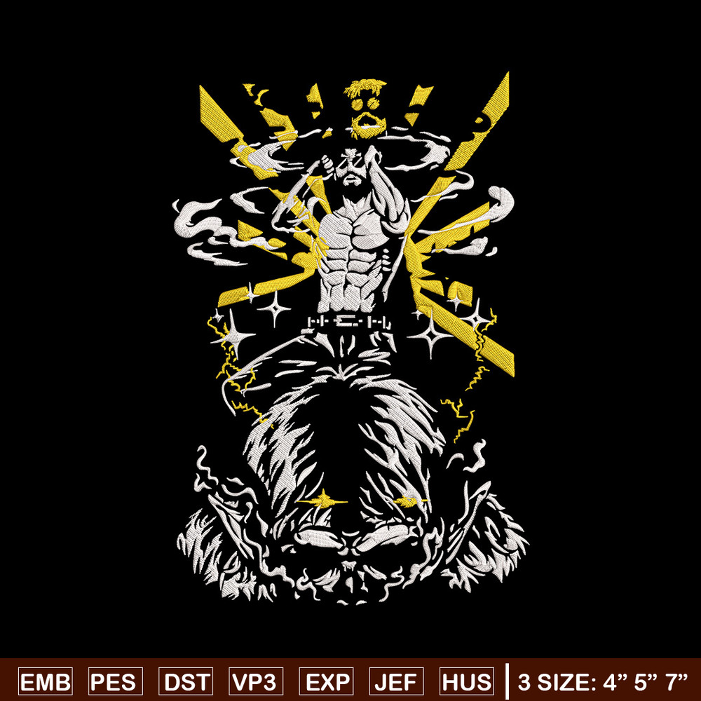 Zeke Yeager Embroidery Design, Aot Embroidery, Embroidery File, Anime Embroidery, Anime shirt, Digital download..jpg