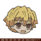 Zenitsu sticker Embroidery Design, Demon slayer Embroidery, Embroidery File, Anime Embroidery, Digital download.jpg