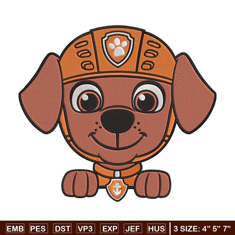 Zuma dog Embroidery Design, Paw Patrol Embroidery, Embroidery File, Anime Embroidery, Anime shirt, Digital download..jpg