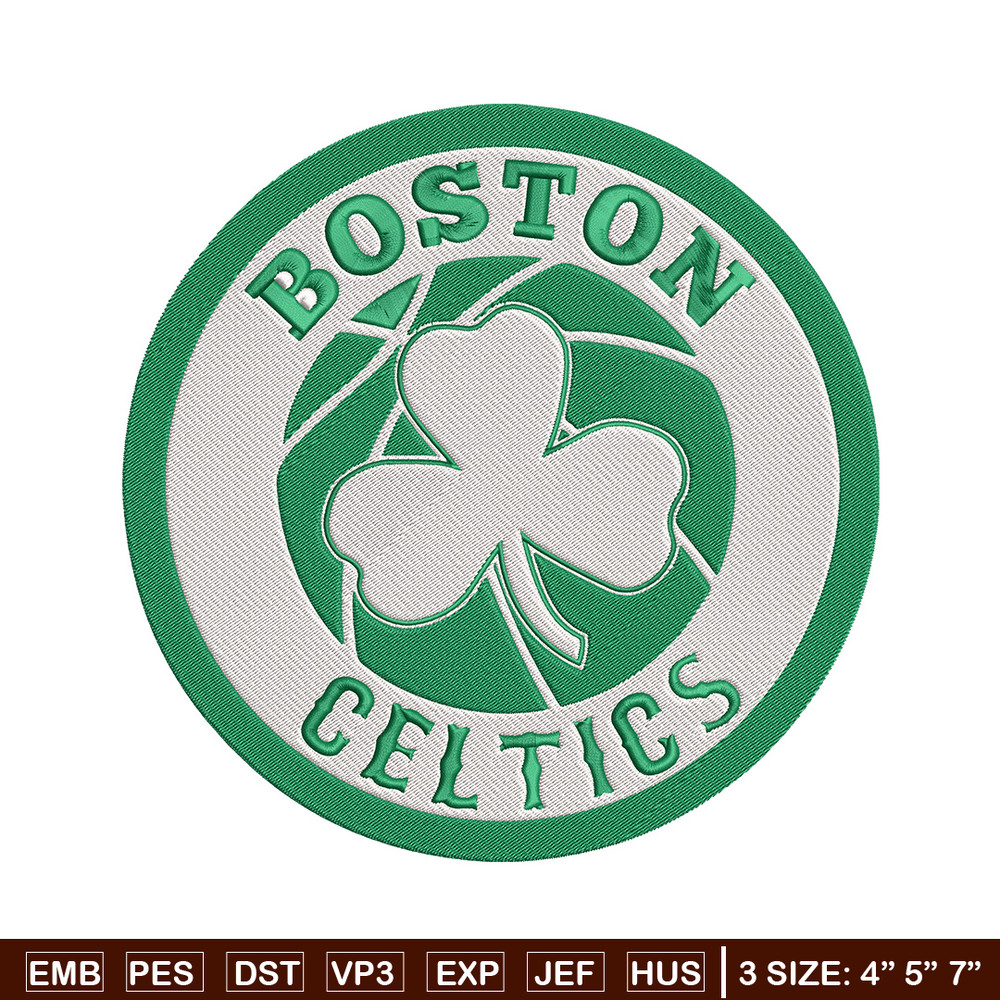 Boston Celtics logo embroidery design,NBA embroidery, Sport embroidery, Logo sport embroidery, Embroidery design.jpg