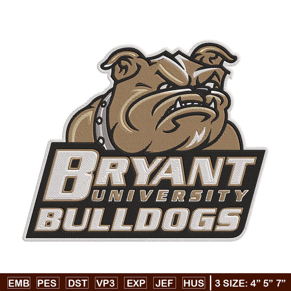 Bryant Bulldogs mascot embroidery design, NEC embroidery,Sport embroidery, logo sport embroidery, Embroidery design.jpg