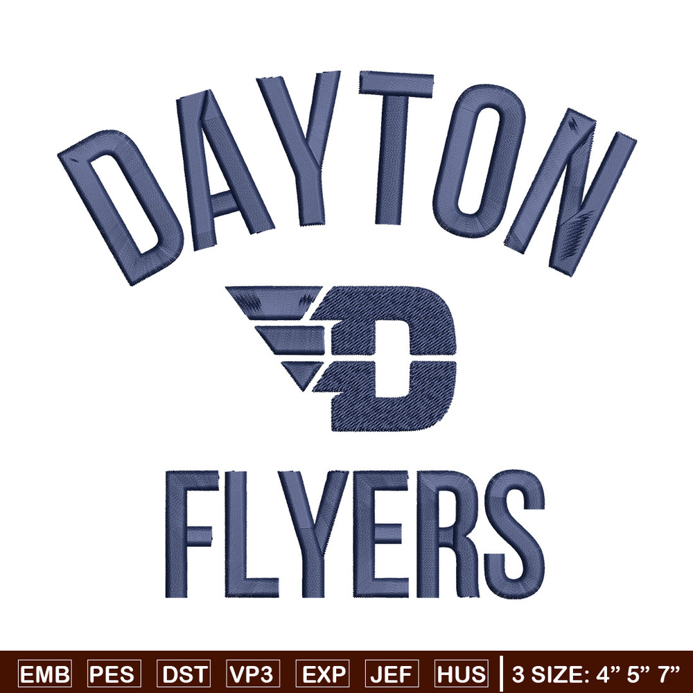 Dayton Flyers logo embroidery design, Basketball embroidery, Sport embroidery, logo sport embroidery, Embroidery design.jpg