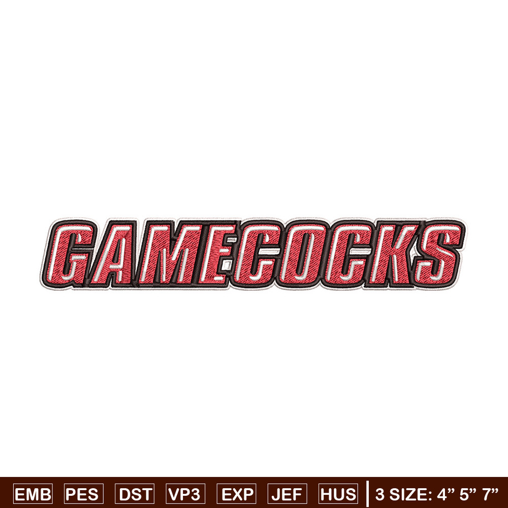 Gamecock logo embroidery design, Logo embroidery, Sport embroidery, logo sport embroidery, Embroidery design.jpg