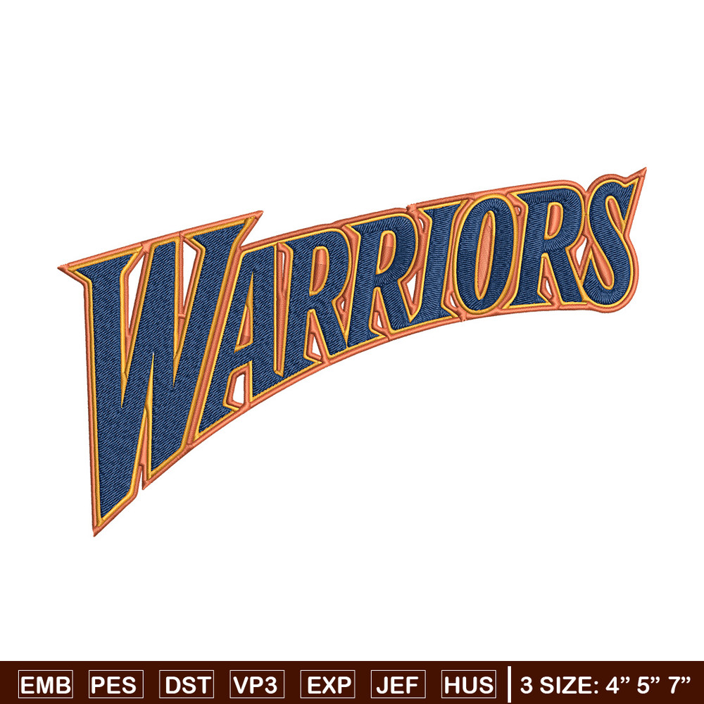 Golden State Warriors logo embroidery design, NBA embroidery, Sport embroidery, Embroidery design,Logo sport embroidery..jpg