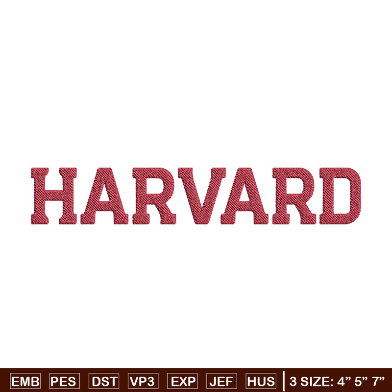 Harvard logo embroidery design, College embroidery, Sport embroidery, logo sport embroidery, Embroidery design.jpg