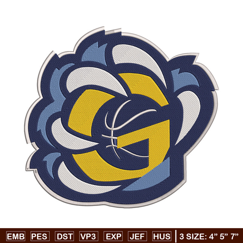 Memphis Grizzlies design embroidery design, NBA embroidery, Sport embroidery, Embroidery design,Logo sport embroidery.jpg