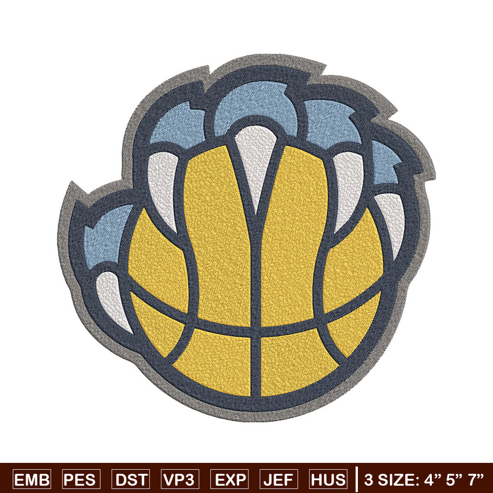 Memphis Grizzlies logo embroidery design, NBA embroidery, Sport embroidery,Embroidery design,Logo sport embroidery..jpg