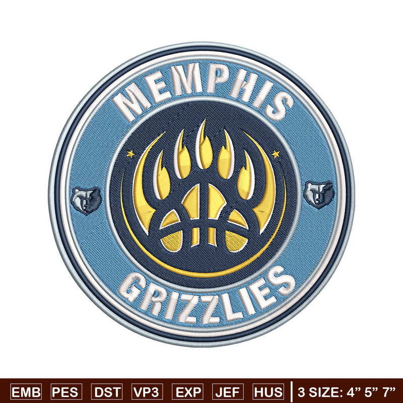 Memphis Grizzlies logo embroidery design, NBA embroidery,Sport embroidery,Embroidery design, Logo sport embroidery.jpg