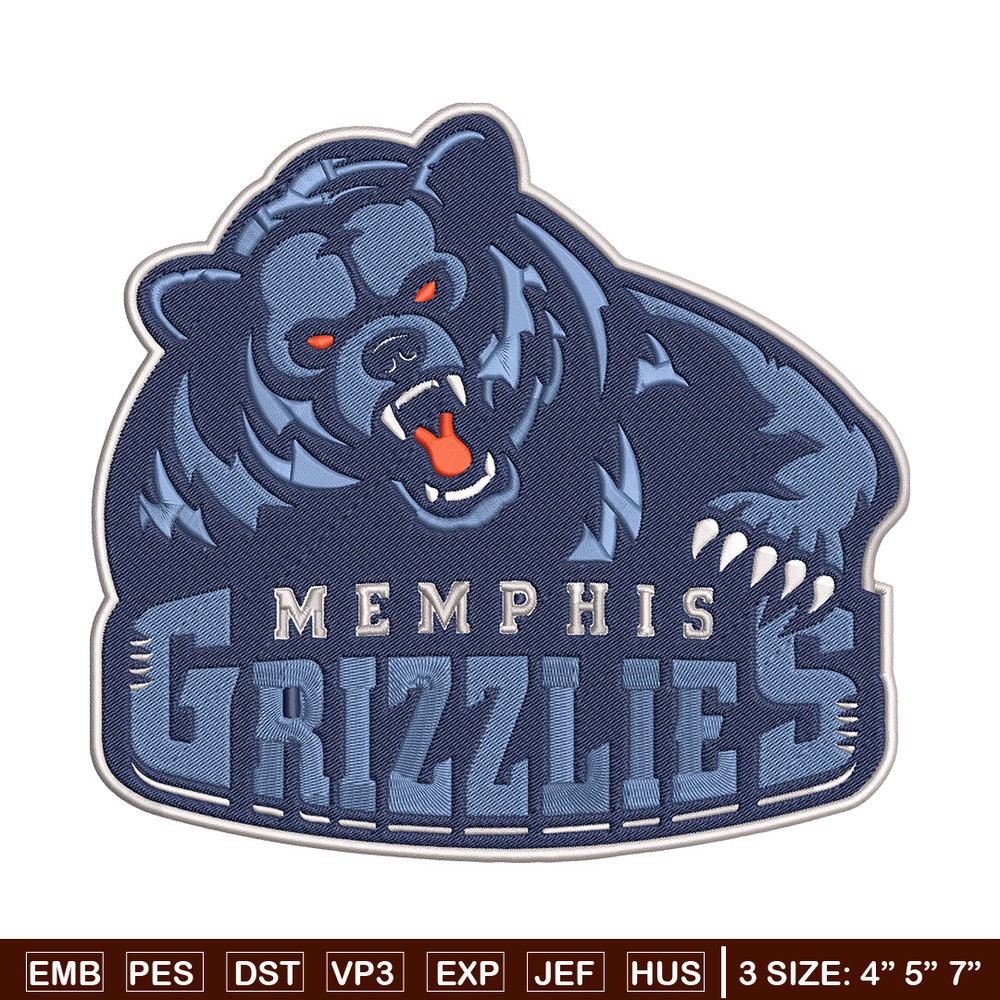 Memphis Grizzlies logo embroidery design,NBA embroidery, Sport embroidery,Embroidery design, Logo sport embroidery.jpg