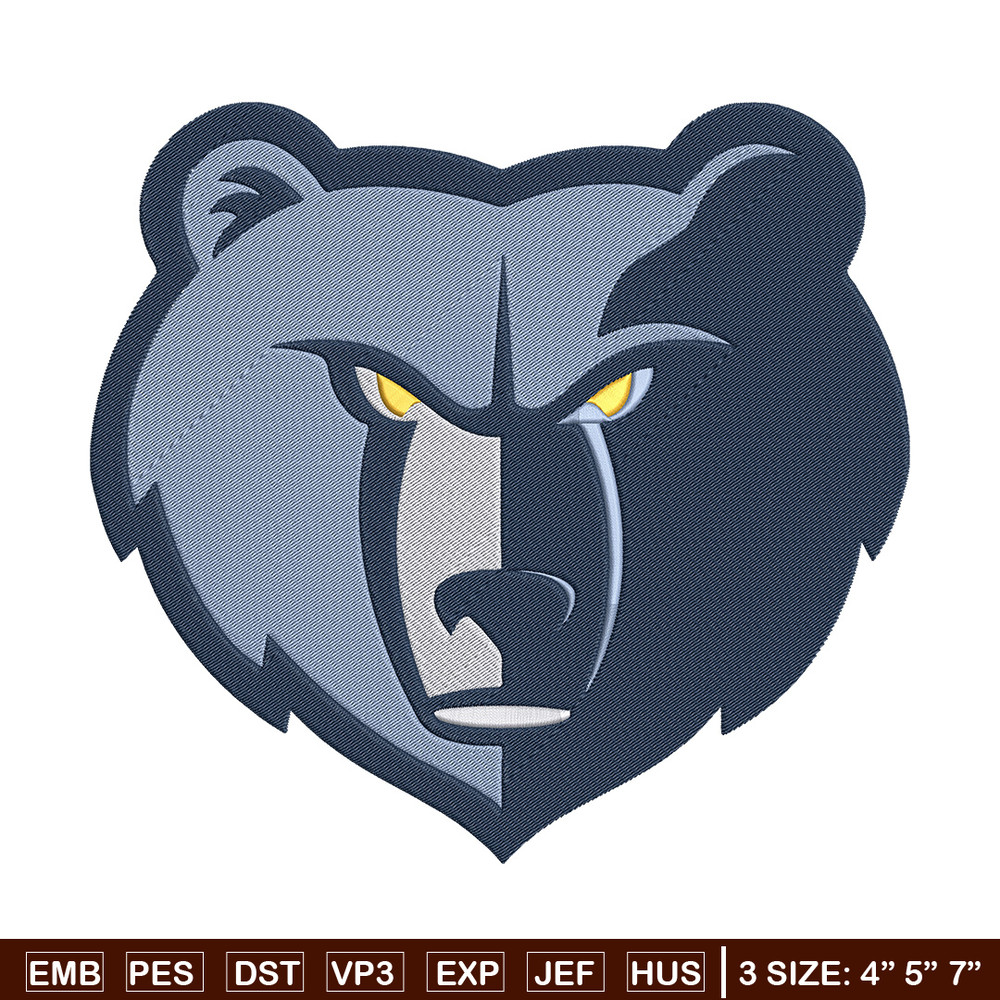 Memphis Grizzlies mascot embroidery design, NBA embroidery, Sport embroidery,Embroidery design, Logo sport embroidery.jpg