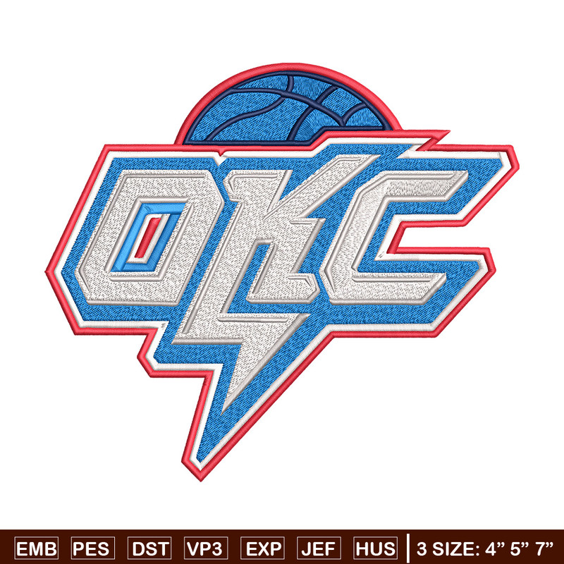 Oklahoma City Thunder logo embroidery design, NBA embroidery, Sport embroidery, Embroidery design, Logo sport embroidery.jpg