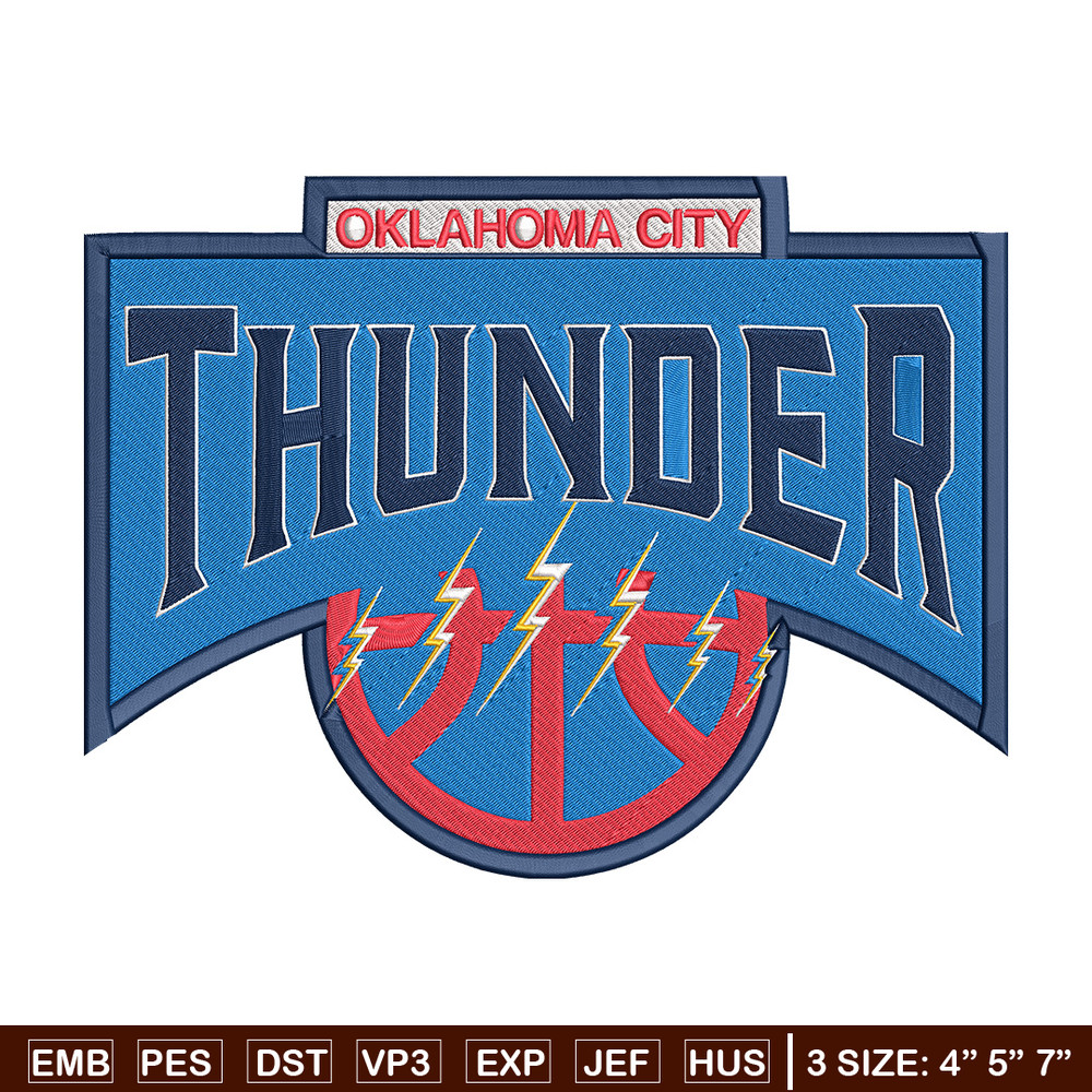 Oklahoma Thunder logo embroidery design,NBA embroidery,Sport embroidery, Embroidery design, Logo sport embroidery..jpg