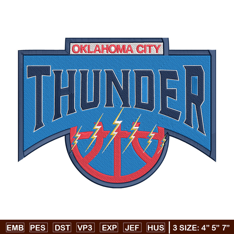 Oklahoma Thunder logo embroidery design,NBA embroidery,Sport embroidery, Embroidery design, Logo sport embroidery..jpg
