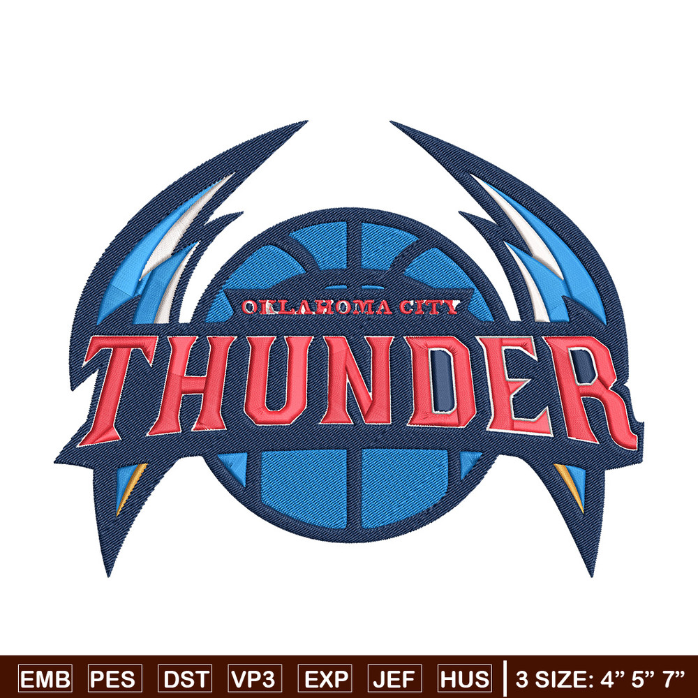 Oklahoma Thunder logo embroidery design,NBA embroidery,Sport embroidery,Embroidery design, Logo sport embroidery..jpg