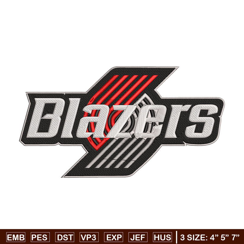 Portland Trail Blazers logo embroidery design, NBA embroidery, Sport embroidery, Embroidery design,Logo sport embroidery.jpg