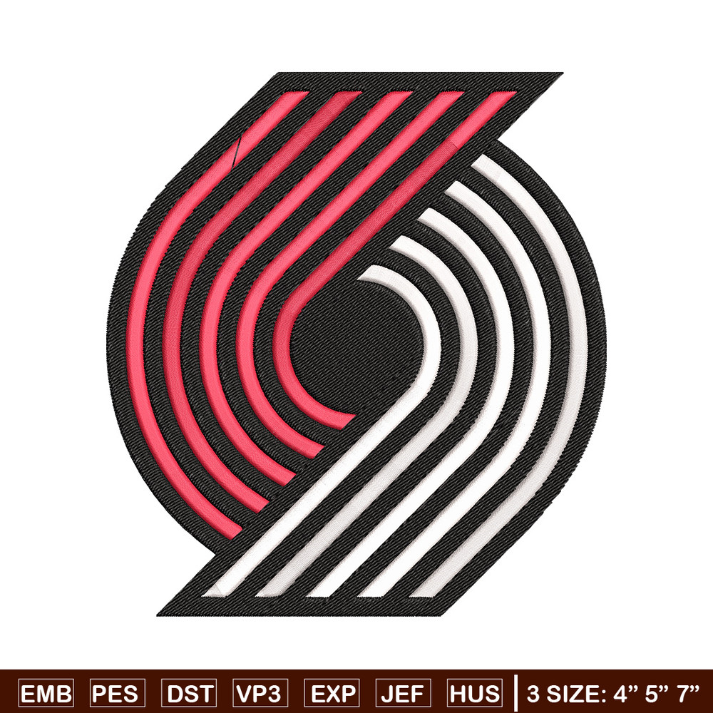 Portland Trail Blazers logo embroidery design,NBA embroidery, Sport embroidery, Embroidery design,Logo sport embroidery.jpg
