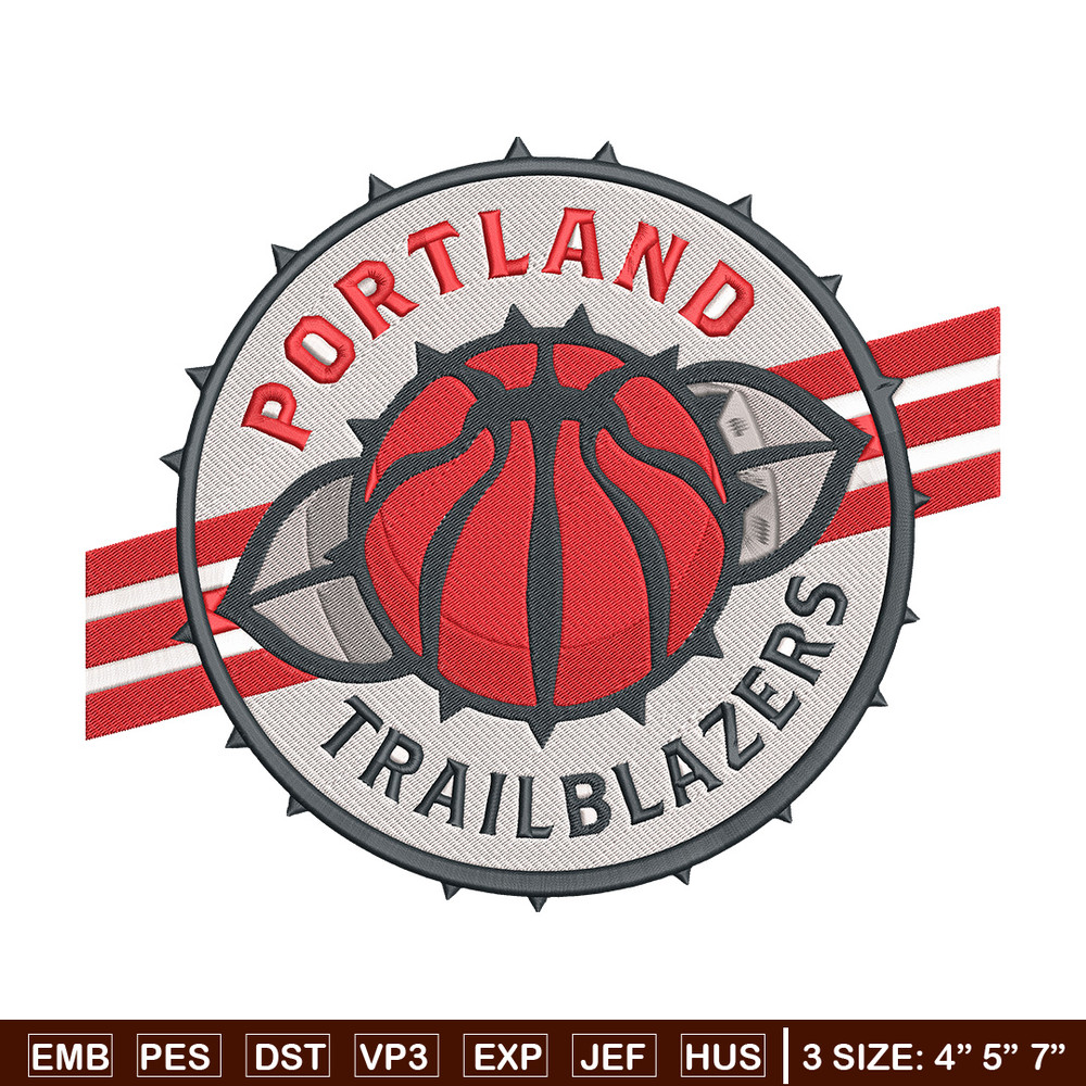 Portland Trail Blazers no 1 embroidery design,NBA embroidery, Sport embroidery,Embroidery design,Logo sport embroidery.jpg