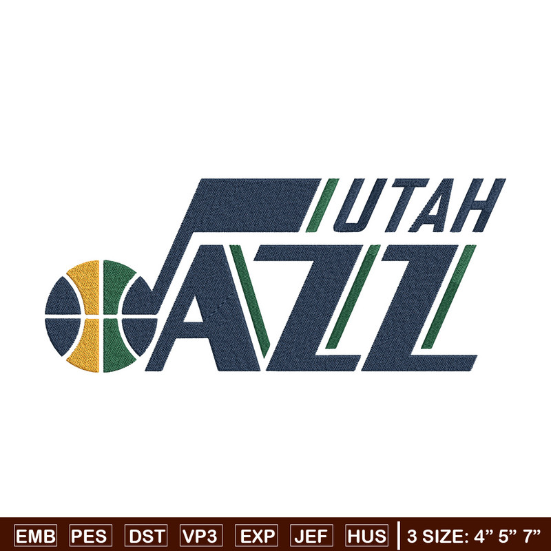 Utah Jazz logo embroidery design,NBA embroidery,Sport embroidery, Embroidery design, Logo sport embroidery..jpg