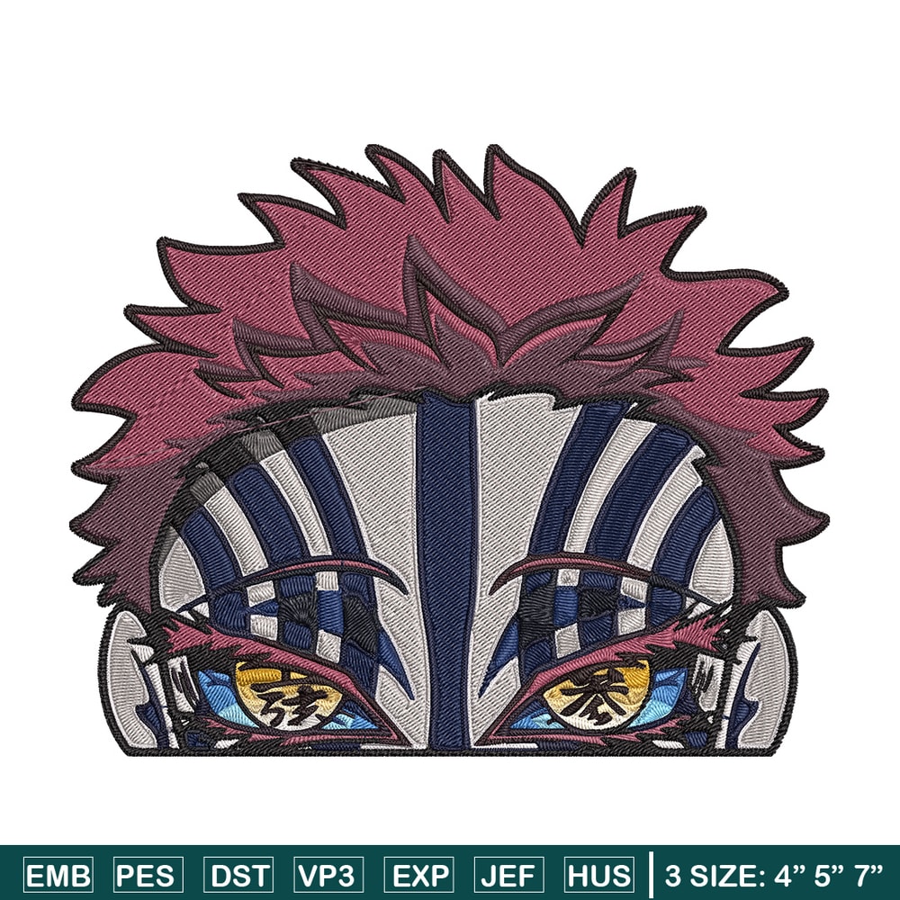 Akaza Embroidery Design, Demon slayer Embroidery, Embroidery File, Anime Embroidery, Anime shirt, Digital download.jpg