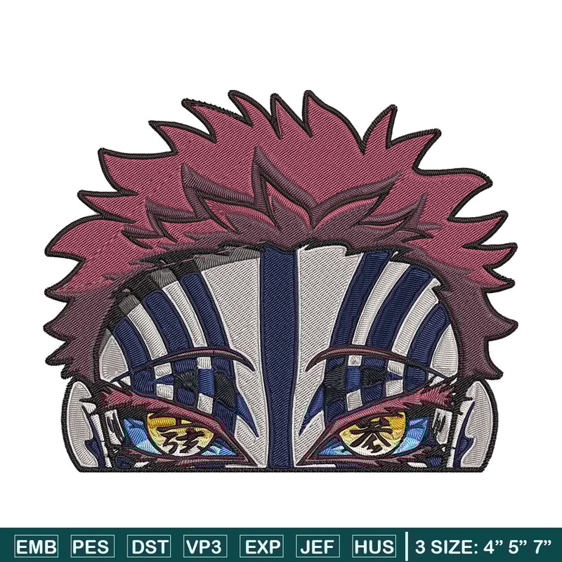 Akaza Embroidery Design, Demon slayer Embroidery, Embroidery File, Anime Embroidery, Anime shirt, Digital download.jpg