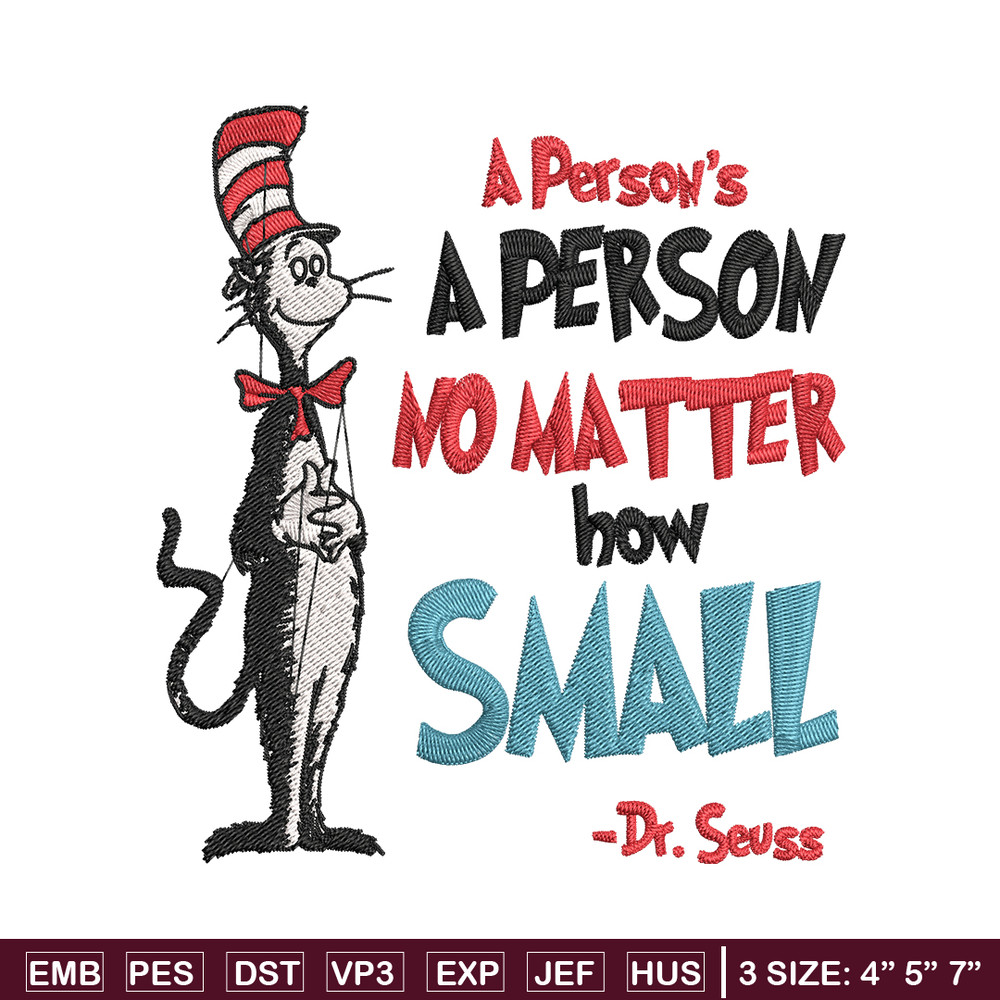 A person's no matter how small Dr Seuss Embroidery Design, Dr Seuss Embroidery, Embroidery File, Digital download..jpg