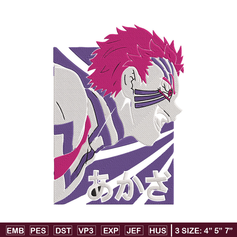 Akaza poster Embroidery Design, Demon slayer Embroidery, Embroidery File, Anime Embroidery, Digital download..jpg