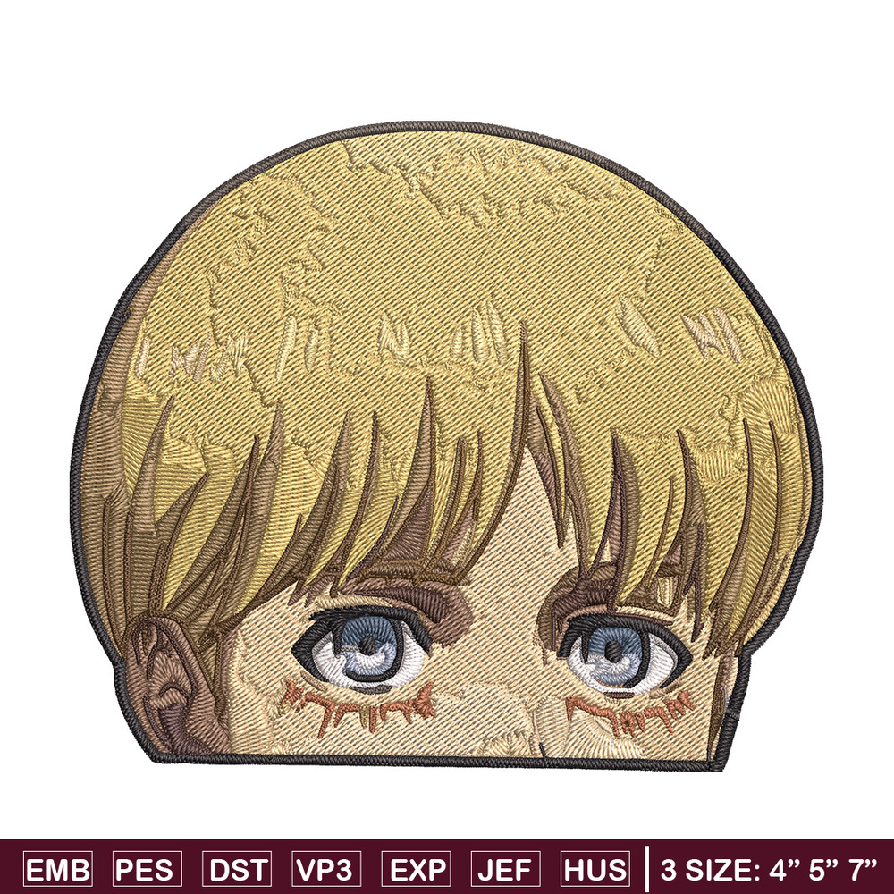 Armin Peeker Embroidery Design, Aot Embroidery, Embroidery File, Anime Embroidery, Anime shirt, Digital download..jpg