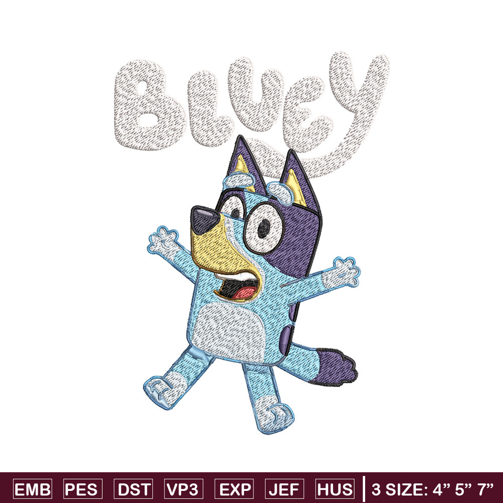 Bluey Embroidery, Bluey Cartoon Embroidery, cartoon Embroidery, cartoon shirt, Embroidery File, Instant download..jpg