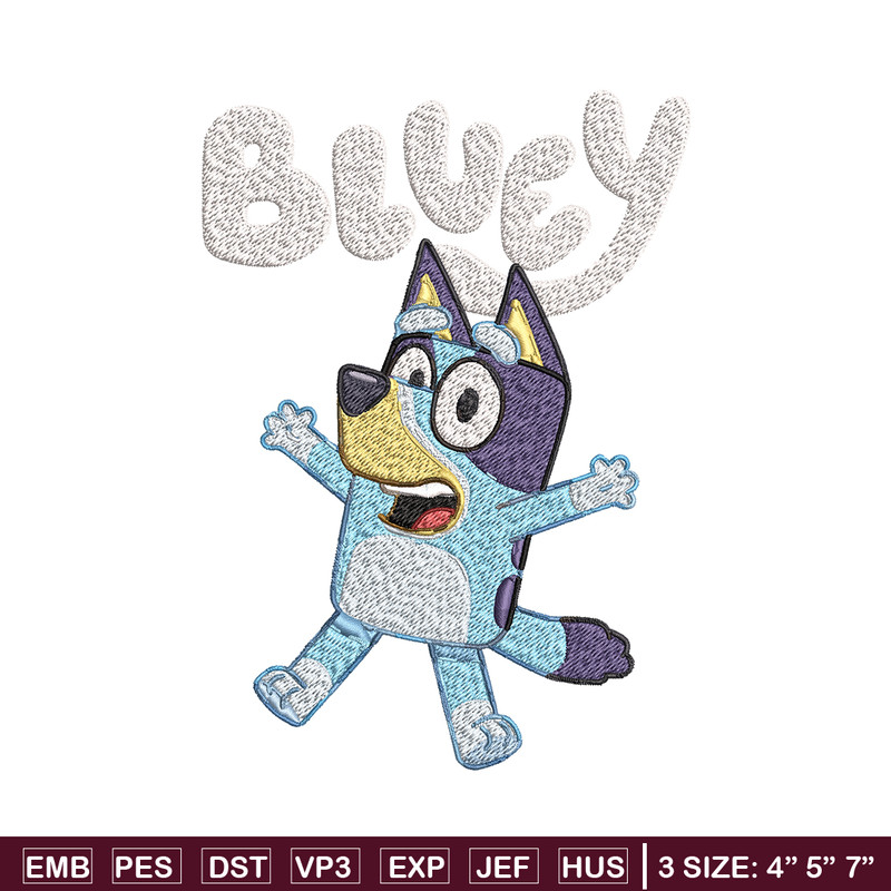 Bluey Embroidery, Bluey Cartoon Embroidery, cartoon Embroidery, cartoon shirt, Embroidery File, Instant download..jpg