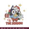 Bluey gift embroidery design, Bluey embroidery, Chrismas design, Embroidery file, Embroidery shirt, Digital download.jpg