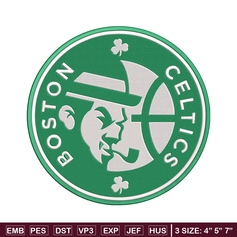 Boston Celtics logo embroidery design, NBA embroidery, Sport embroidery,Logo sport embroidery, Embroidery design.jpg