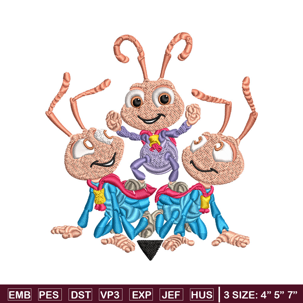 Bug's Life logo Embroidery design, Bug's Life logo Embroidery, cartoon design, Embroidery File, Digital download..jpg