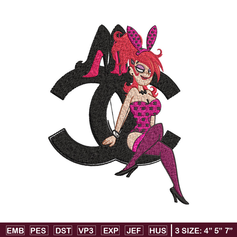 Bunny girl gucci Embroidery Design, Gucci Embroidery, Brand Embroidery, Embroidery File, Logo shirt, Digital download.jpg