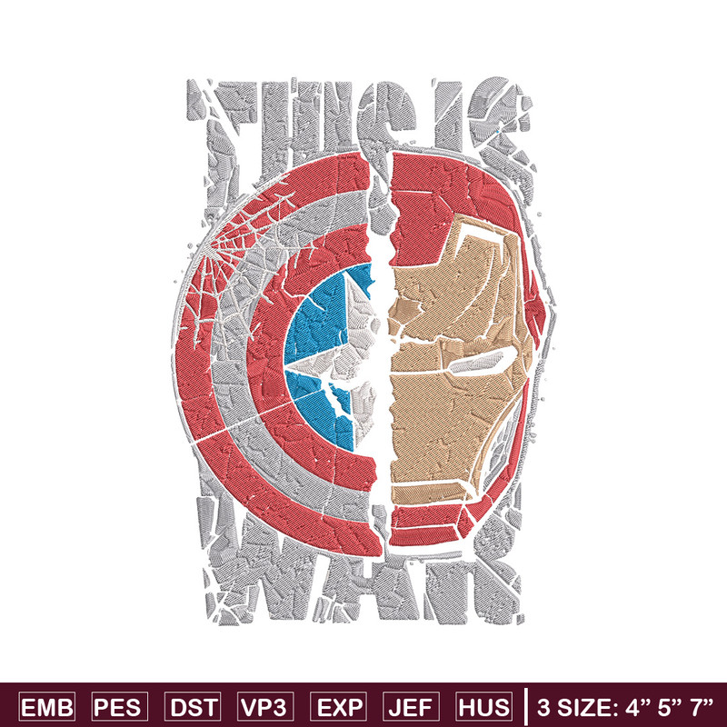 Captain x iron man Embroidery Design, Marvel Embroidery, Embroidery File, Anime Embroidery, Anime shirt,Digital download.jpg