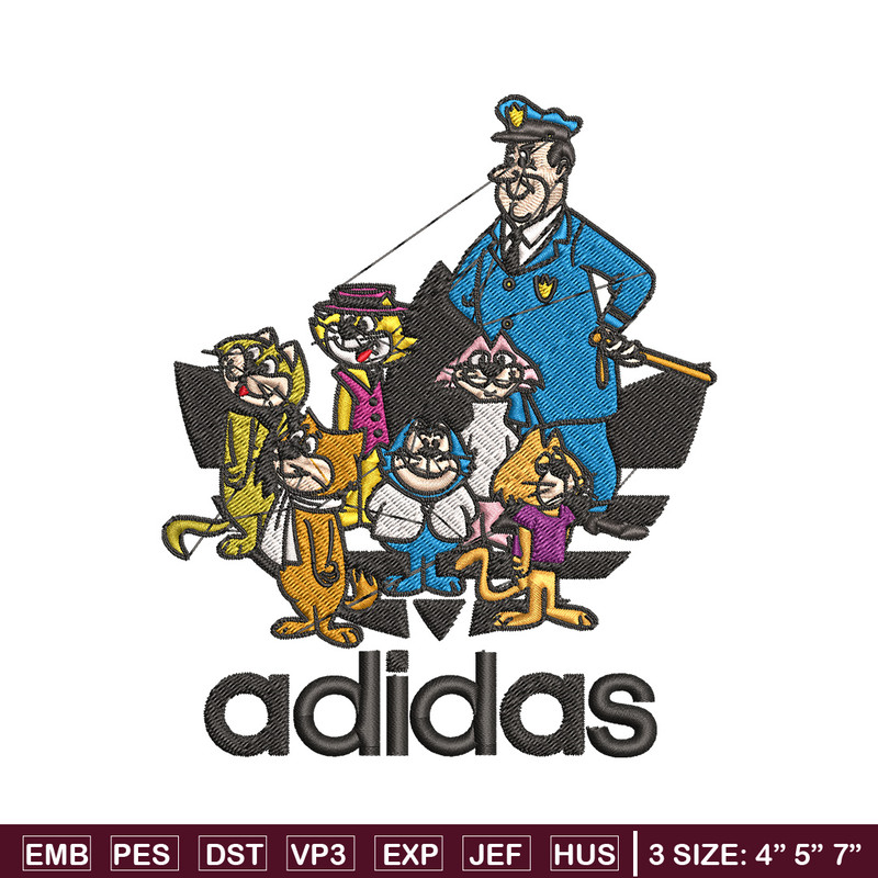 Cartoon cat Embroidery Design, Adidas Embroidery, Embroidery File, Cartoon Embroidery, Logo shirt, Digital download.jpg