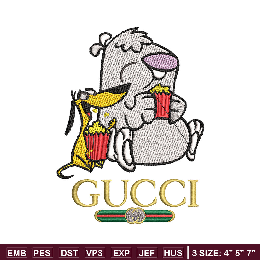 Cartoon Gucci Embroidery design, Cartoon Gucci Embroidery, cartoon design, Embroidery File, Gucci logo, Digital download.jpg