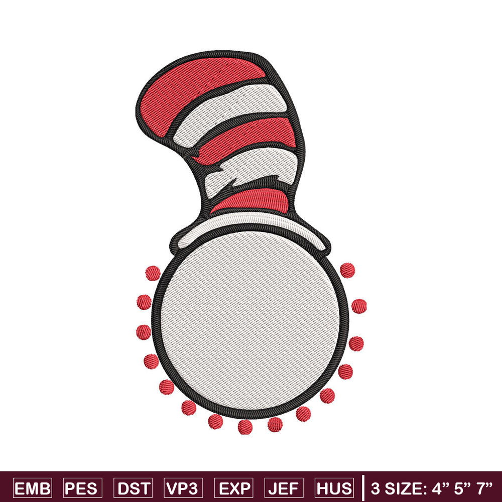 Cat In The Hat Embroidery Design, Cat In The Hat Embroidery, Embroidery File, logo shirt, Digital download..jpg